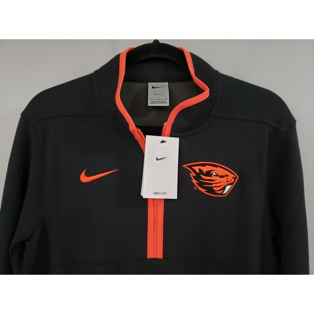 NEW SIZE SMALL Nike Oregon State Beavers quarter zip pullover long sleeve ncaa - Picture 2 of 6